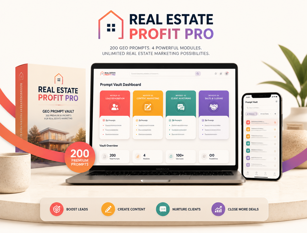 Real Estate Profit PRO mockup